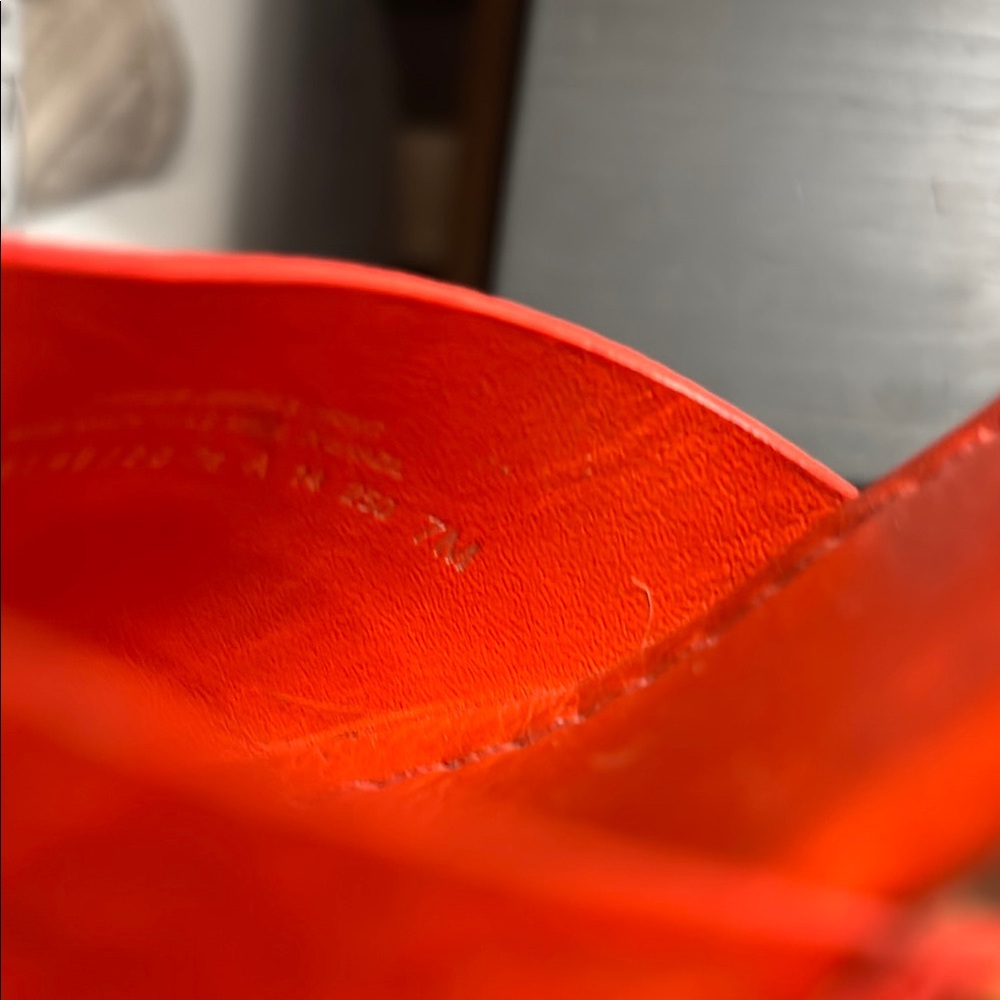 Tory Burch Vibrant Orange Slide Wedge - Picture 2 of 4